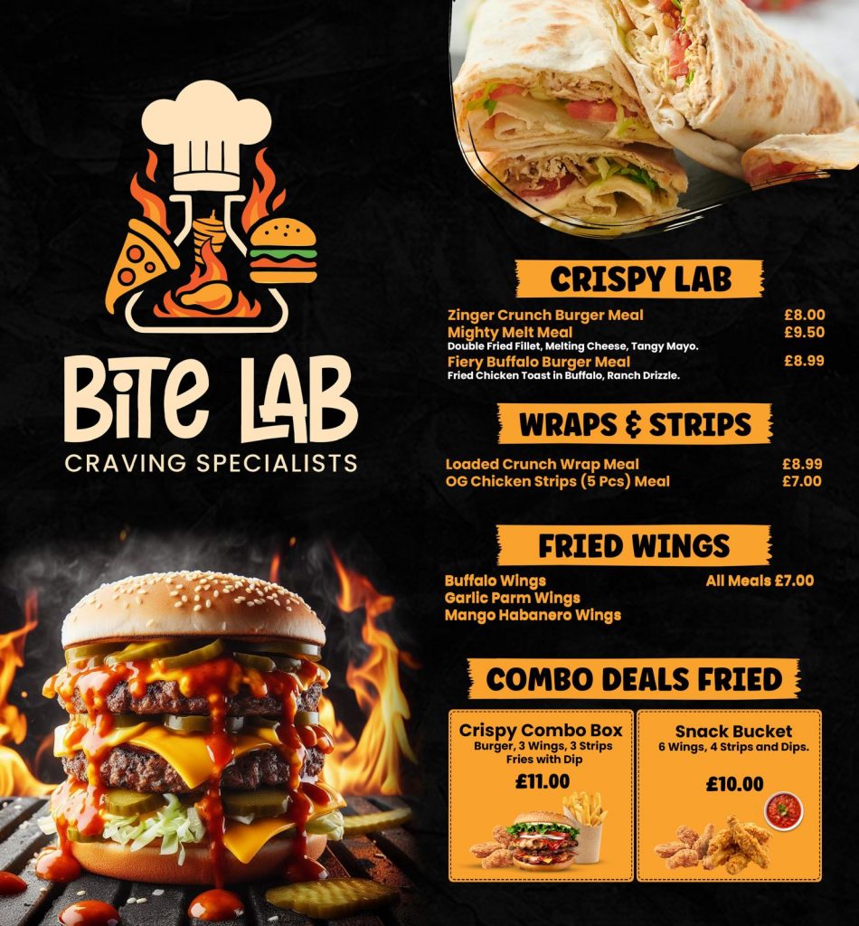Bite Lab menu